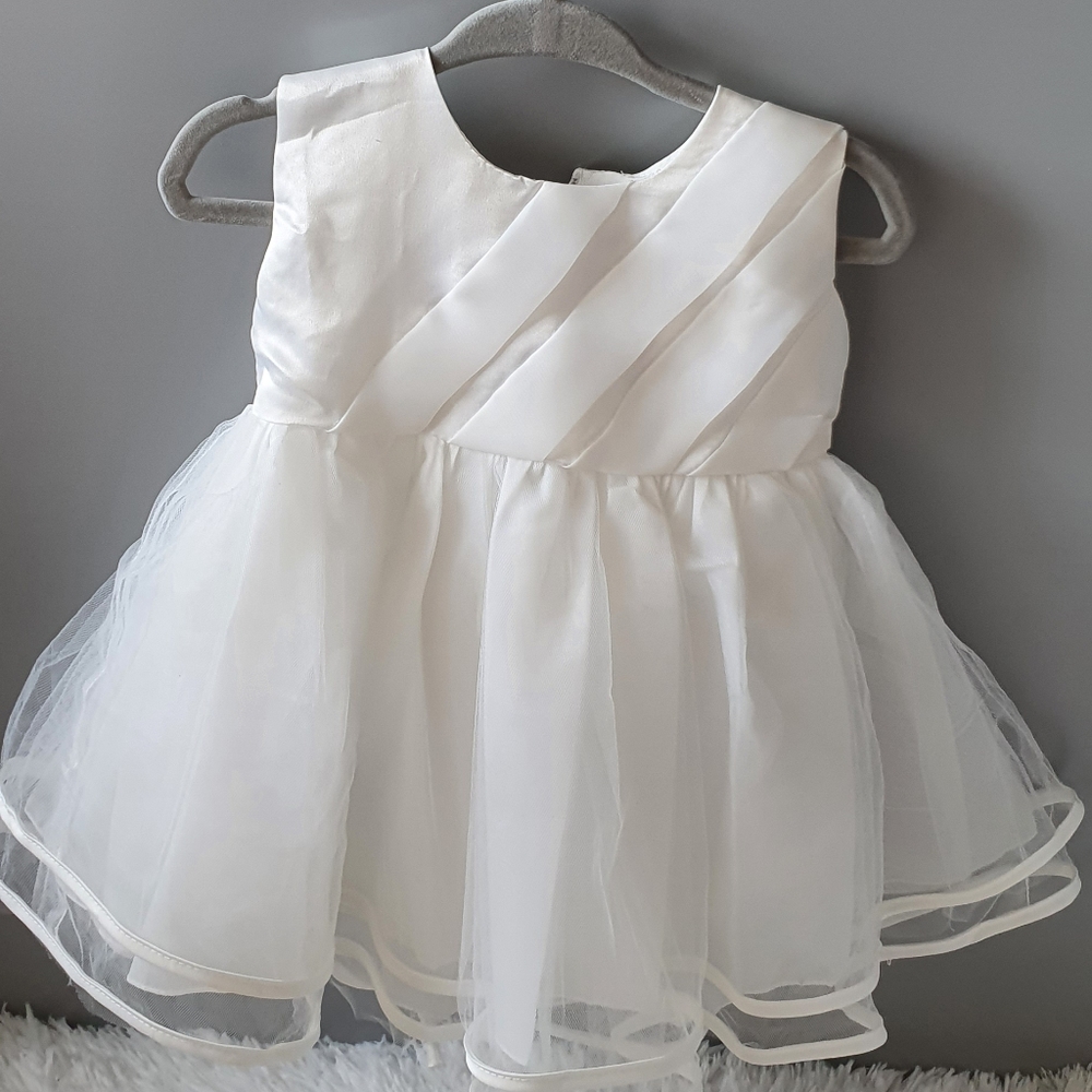 White Baby Dress 6 Months Formal NWT